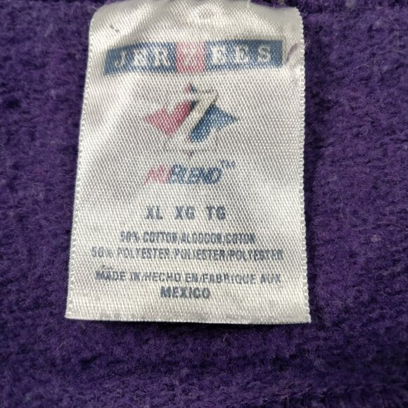 Vintage 90s Fancy Cat Sweatshirt XL Grandma Sweater Red Hat Society Purple Red - Picture 4 of 4